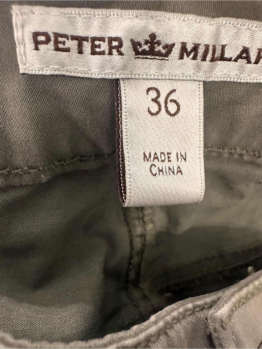 Peter Millar Men's Casual Chino Brown Pants Size 36 - Picture 5 of 7